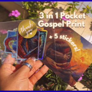 Lenticular (3 in 1) Pocket-sized Gospel Print!