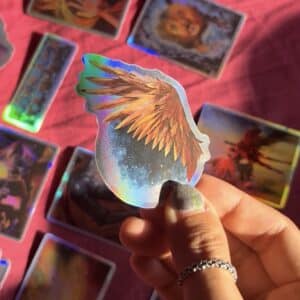"Prosperity and Protection" Holographic sticker