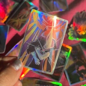 "More than Close" Holographic Sticker