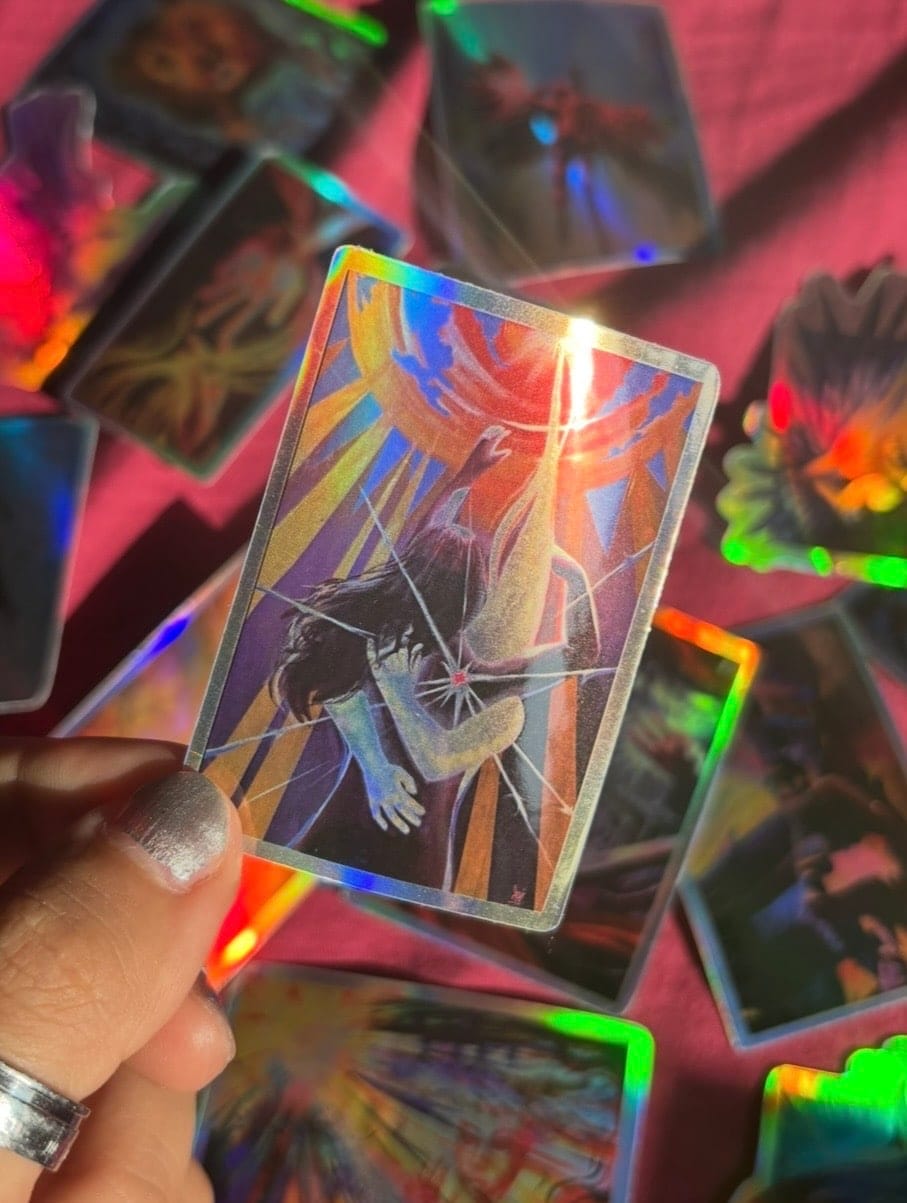 "More than Close" Holographic Sticker