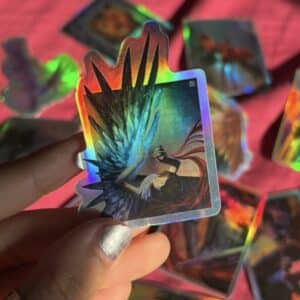 "Stitch by Stitch" Holographic Sticker